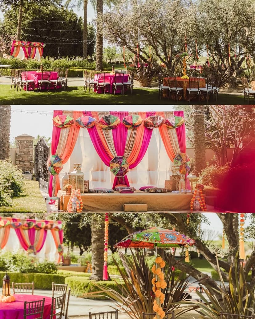 Colorful celebration floor design